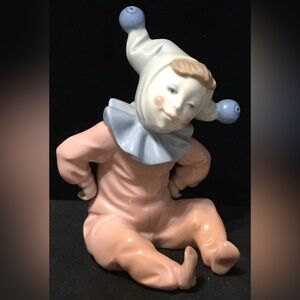 NAO by Lladro Jingles Sitting Boy Jester Clown